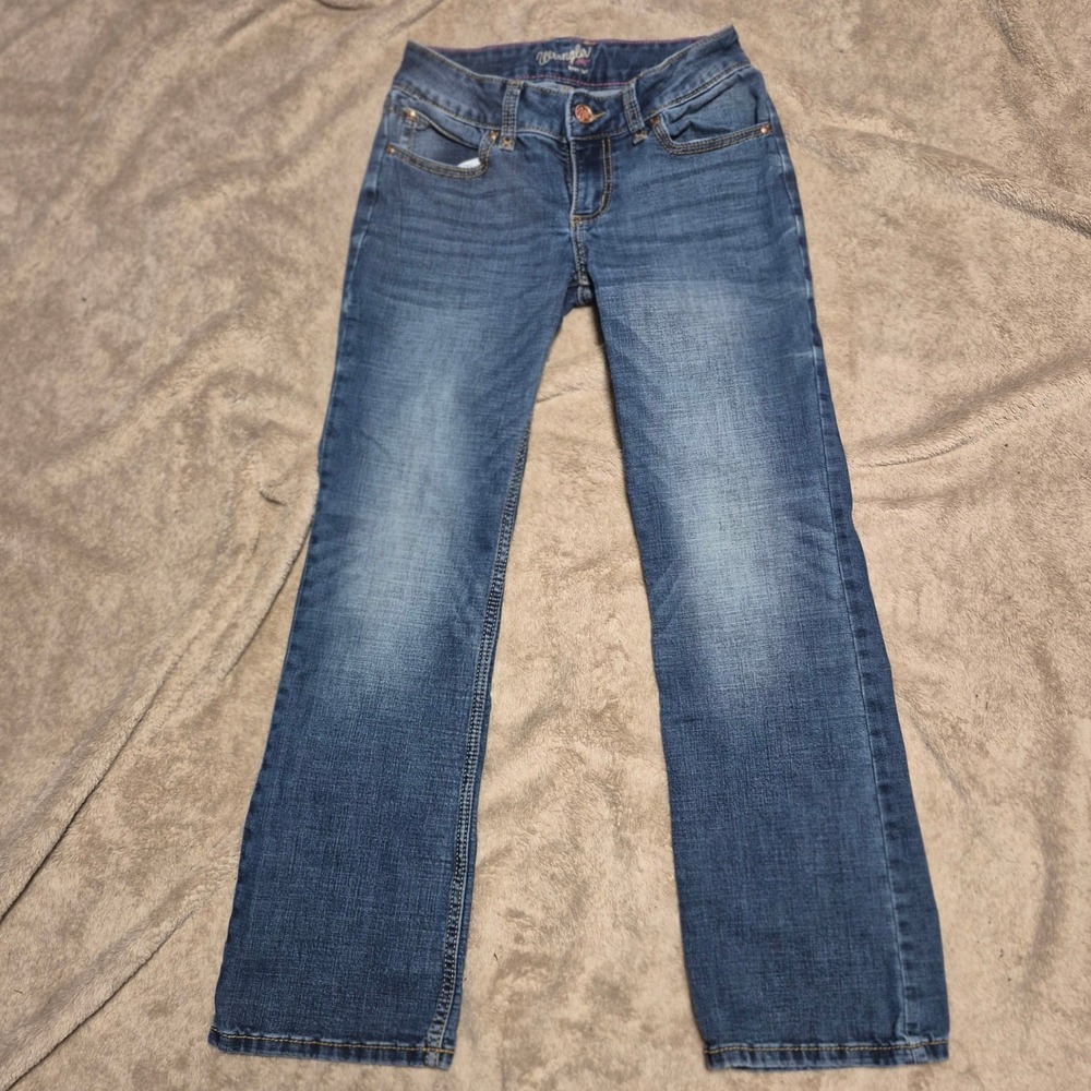 Wrangler Boot Cut Jeans Womens 3x30 Medium Wash Denim Stretch 1009MWZMA